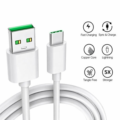 Xaavio 33W Supervooc Fast Charging White Cable USB- A to TYPE C