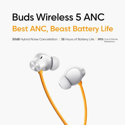 Bluetooth Neckband Earphones, 50H Playtime, 12Mm Bass Drivers, Dual Pairing, Bluetooth 5.4, Magnetic Earbuds, Ipx5, Fast Charging, Voice Assistant, Mic, Smart Controls (white)