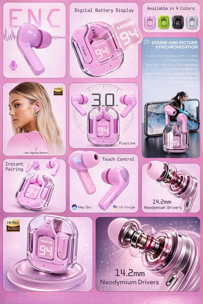 Ultrapods Tws Ear buds - Pink Color