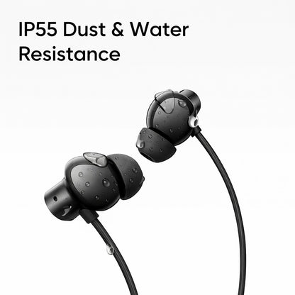 Bluetooth Neckband Earphones, 50H Playtime, 12Mm Bass Drivers, Dual Pairing, Bluetooth 5.4, Magnetic Earbuds, Ipx5, Fast Charging, Voice Assistant, Mic, Smart Controls (Black)